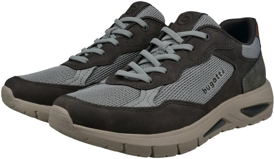 Bugatti Sneakers laag bruin grijs - Foto 3