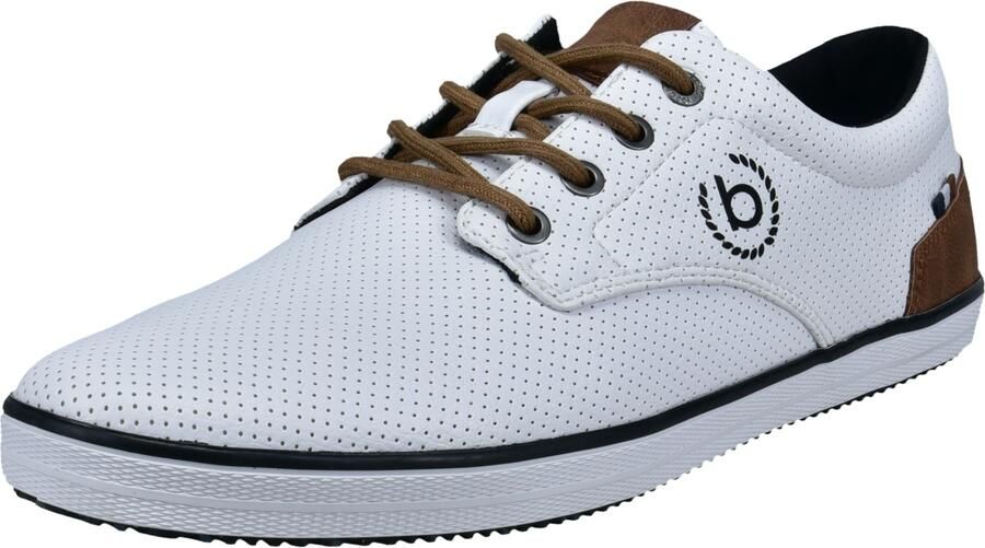 Bugatti Sneakers laag bruin zwart wit