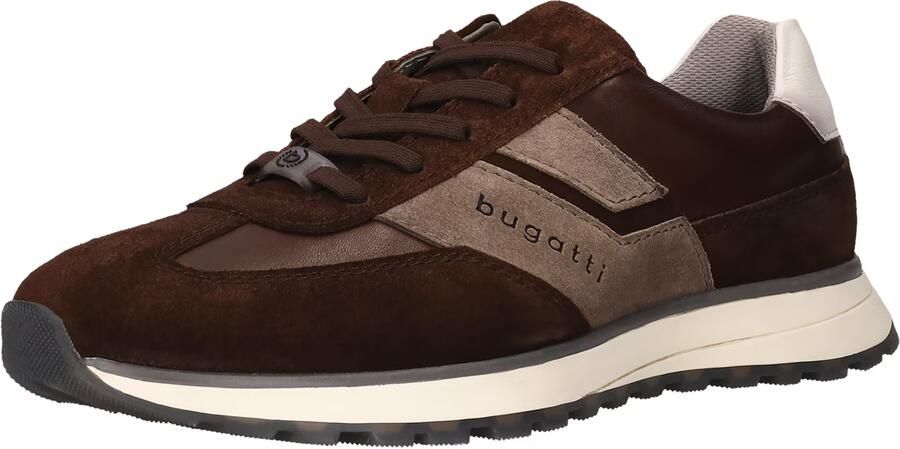 Bugatti Sneakers laag chocoladebruin cappuccino