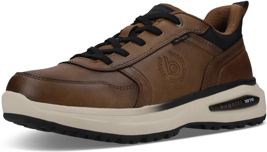 Bugatti Sneakers laag cognac zwart