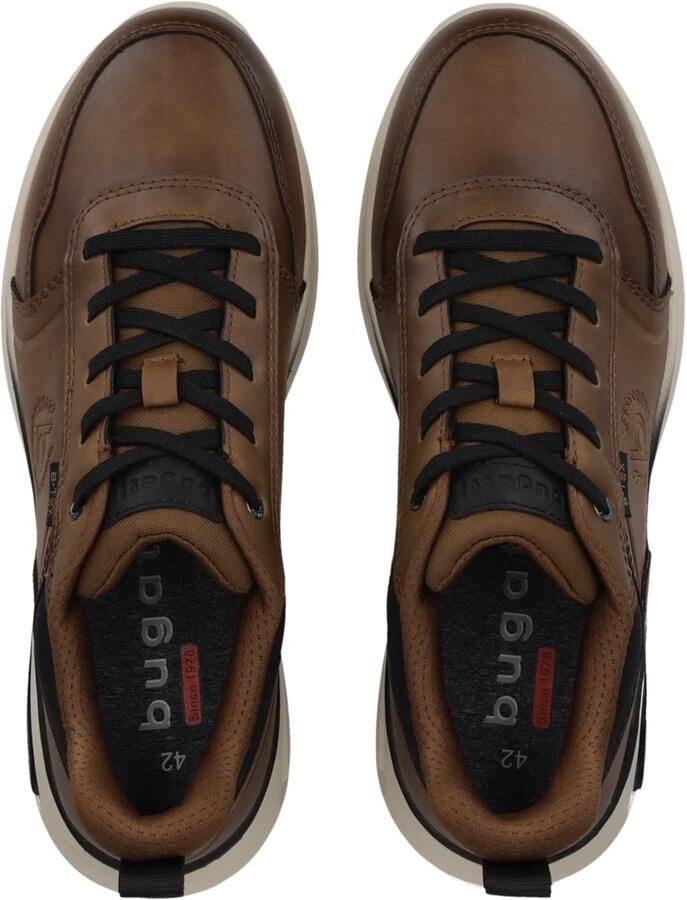Bugatti Sneakers laag cognac zwart - Foto 2