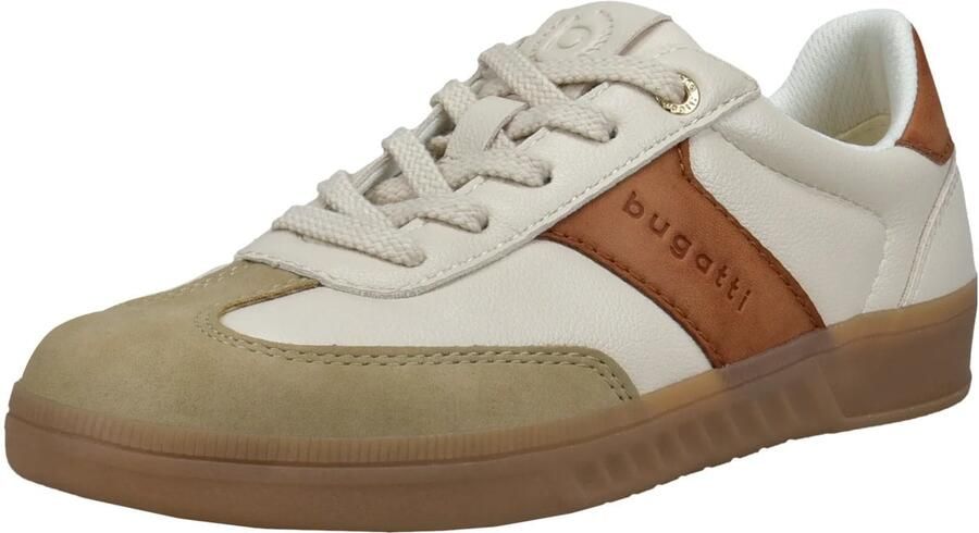 Bugatti Sneakers laag donkerbeige bruin eierschaal