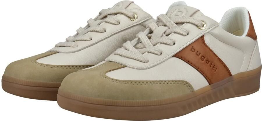 Bugatti Sneakers laag donkerbeige bruin eierschaal - Foto 4