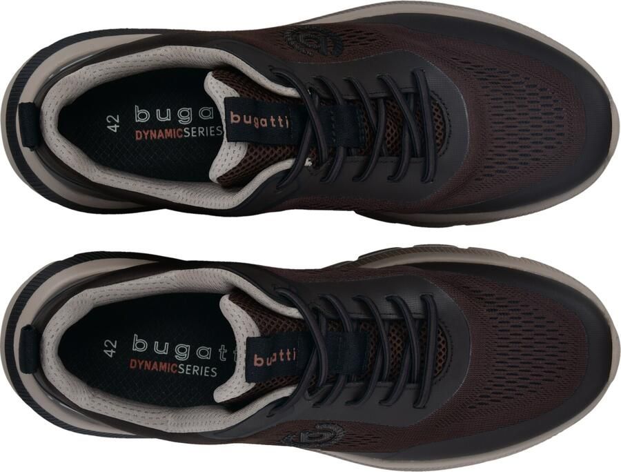 Bugatti Sneakers laag donkerbeige donkerbruin zwart - Foto 3