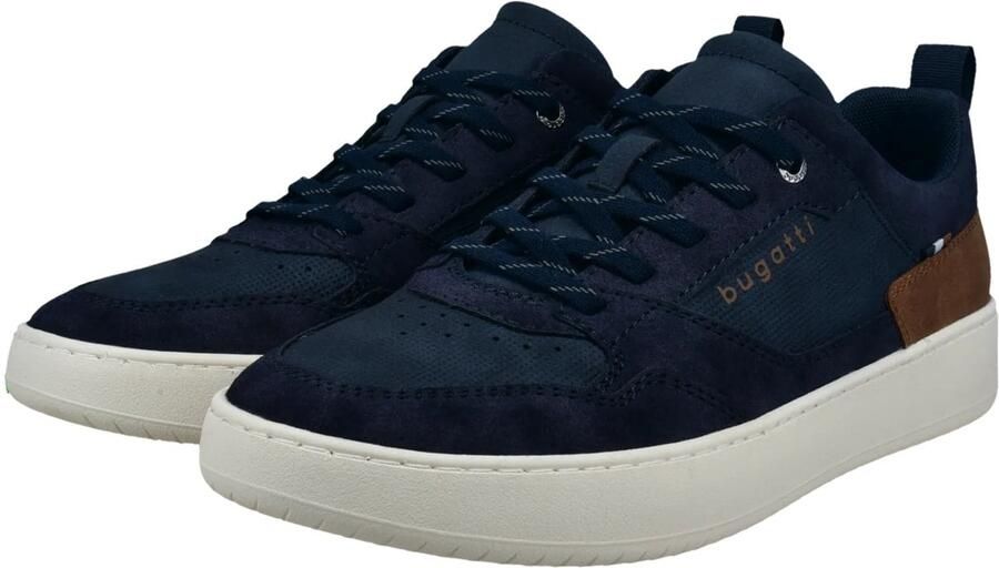Bugatti Sneakers laag donkerblauw bruin - Foto 4