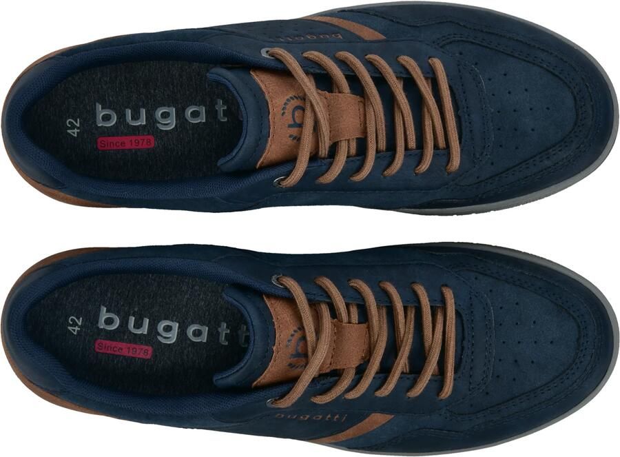 Bugatti Sneakers laag donkerblauw bruin - Foto 2