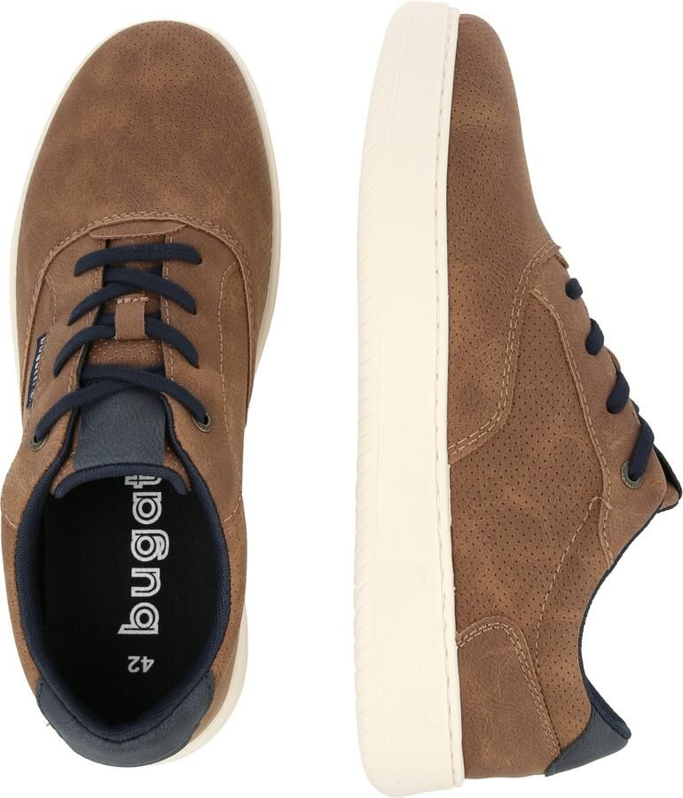 Bugatti Sneakers laag donkerblauw cognac - Foto 2
