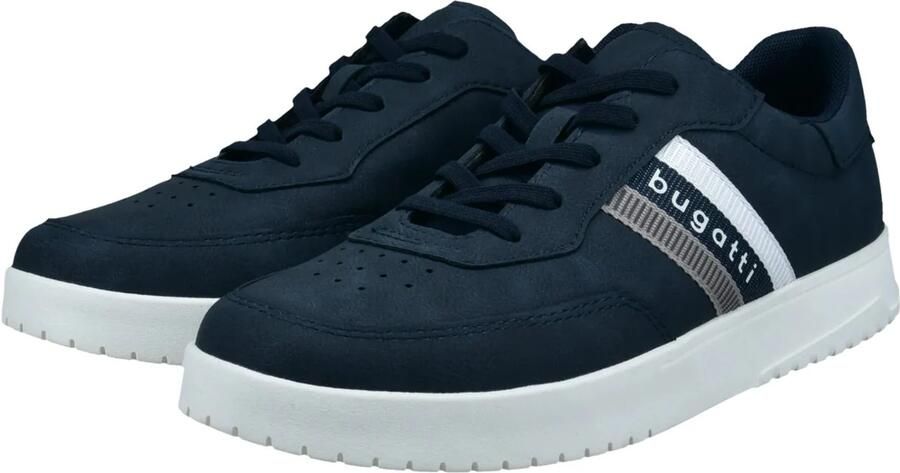 Bugatti Sneakers laag donkerblauw grijs wit - Foto 4