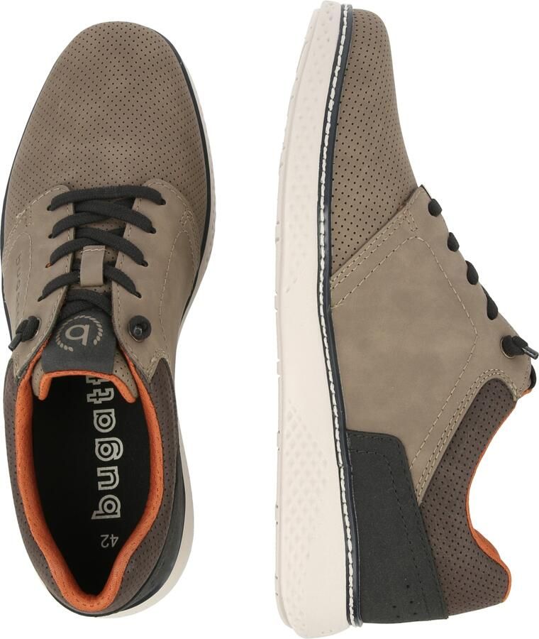 Bugatti Sneakers laag donkerbruin taupe grafiet - Foto 2