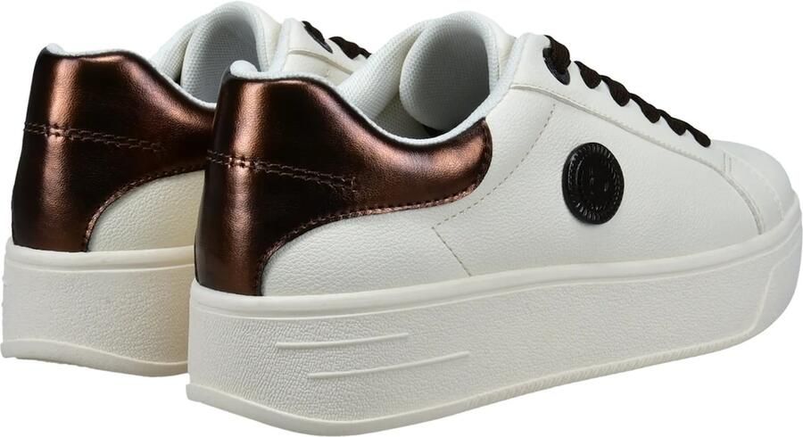 Bugatti Sneakers laag donkerbruin wit - Foto 3