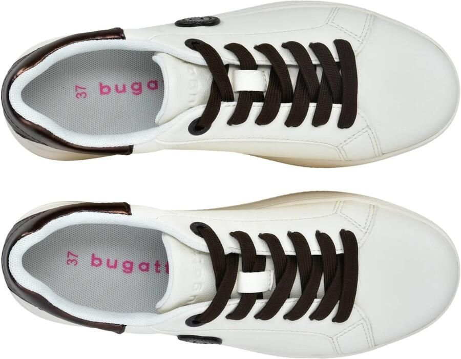Bugatti Sneakers laag donkerbruin wit - Foto 2