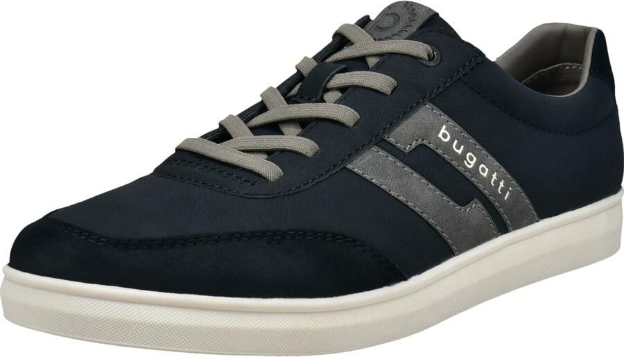 Bugatti Sneakers laag donkergrijs zwart wit