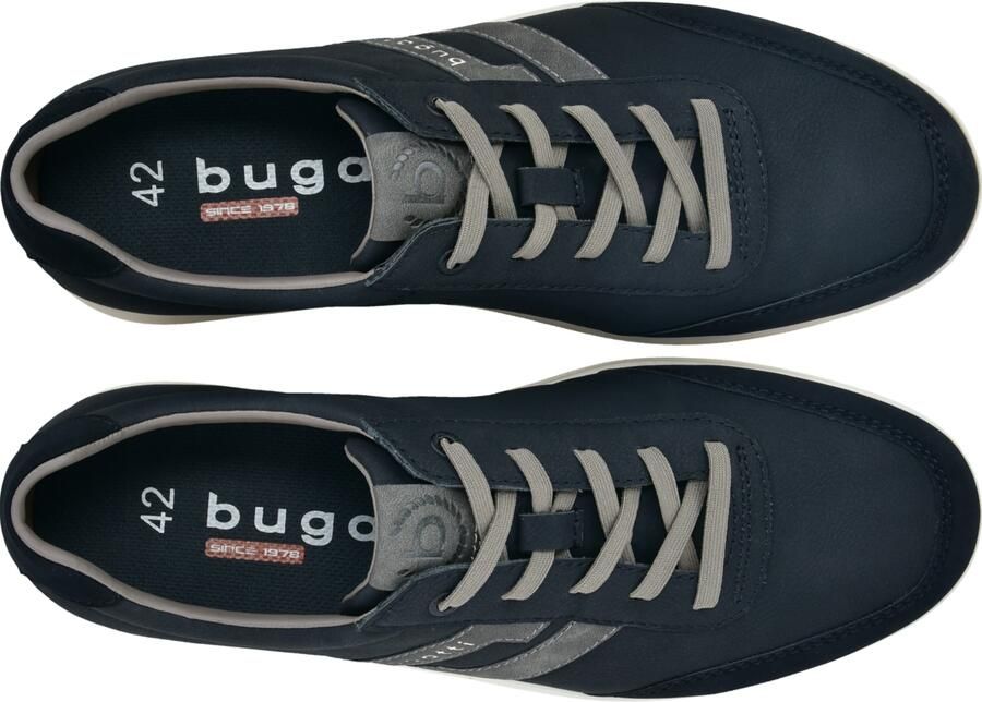 Bugatti Sneakers laag donkergrijs zwart wit - Foto 2