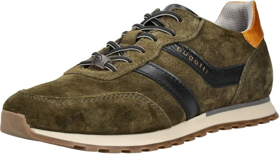 Bugatti Sneakers van echt leer met logoprint model Ivar'