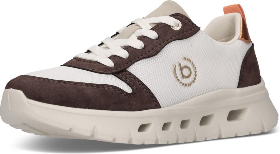 Bugatti Sneakers laag ecru chocoladebruin