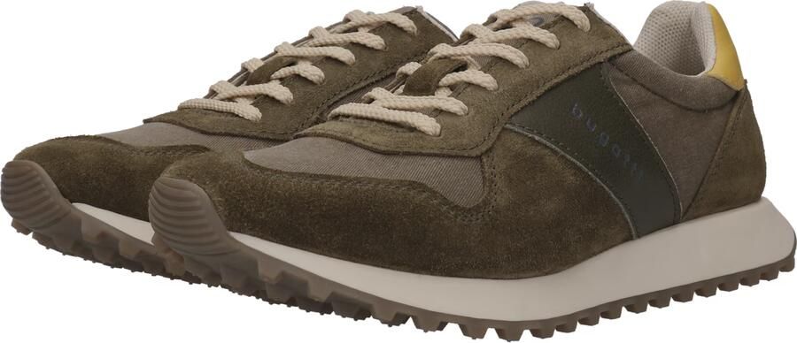 Bugatti Sneakers laag geel kaki olijfgroen - Foto 2