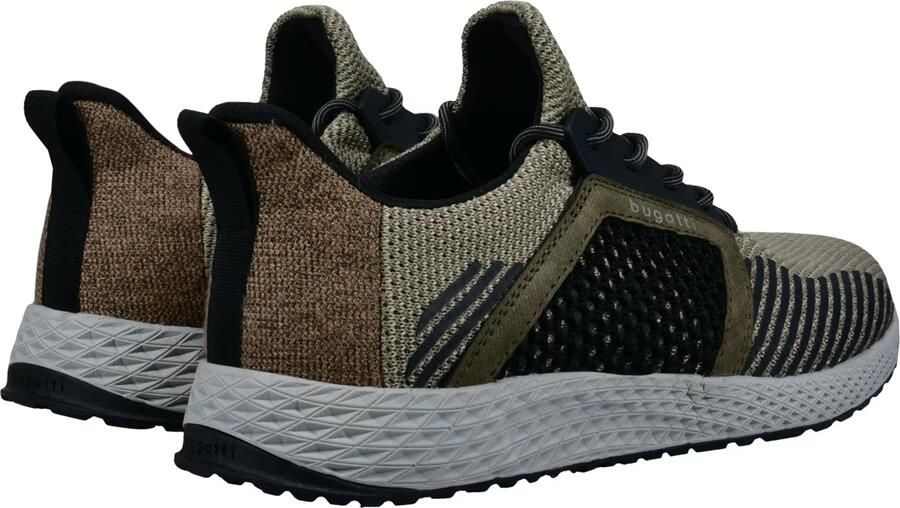 Bugatti Sneakers laag grijs kaki olijfgroen zwart - Foto 4