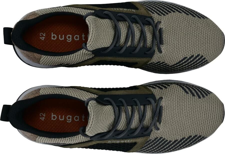 Bugatti Sneakers laag grijs kaki olijfgroen zwart - Foto 3