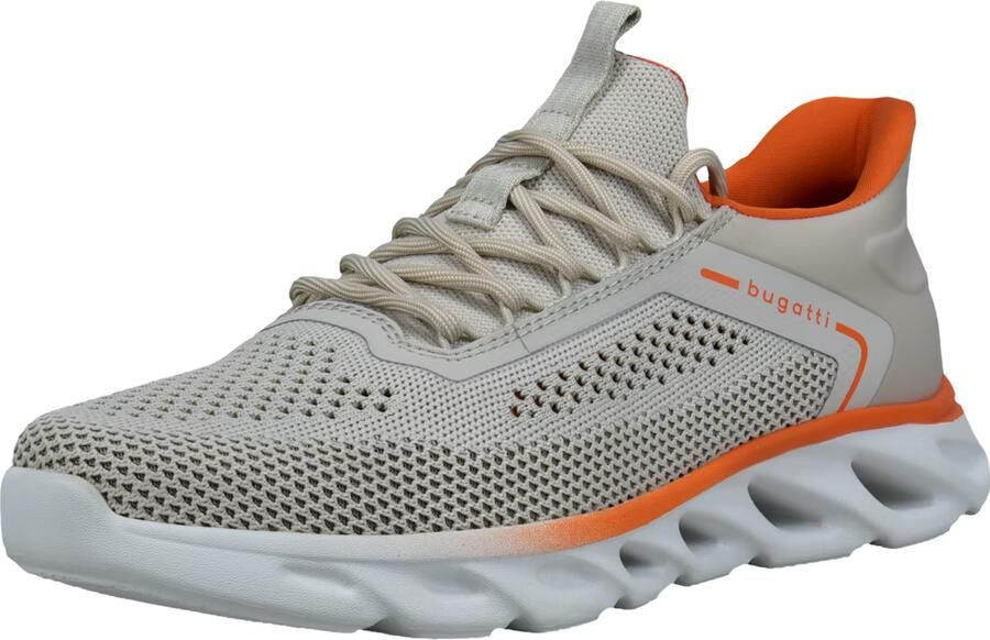 Bugatti Sneakers laag grijs oranje - Foto 2