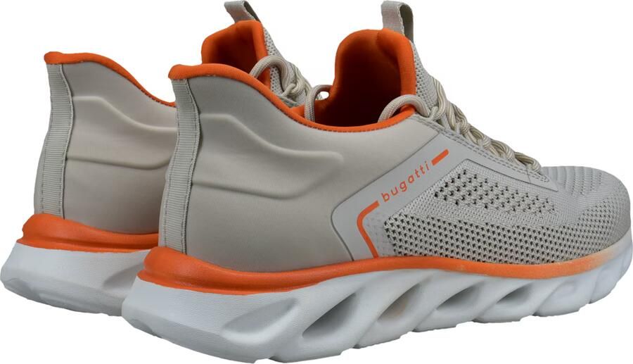 Bugatti Sneakers laag grijs oranje - Foto 4
