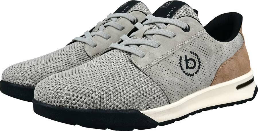 Bugatti Sneakers laag grijs taupe zwart - Foto 5