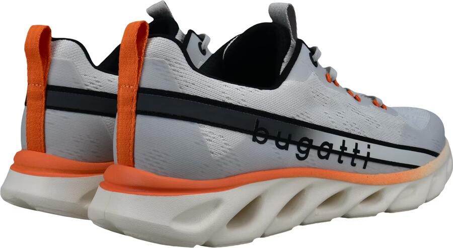 Bugatti Sneakers laag grijs zwart natuurwit - Foto 4