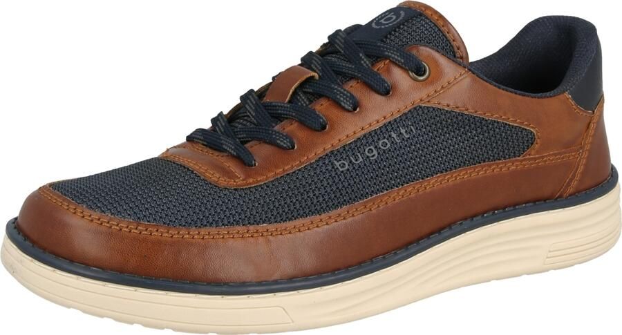 Bugatti Sneakers laag marine cognac