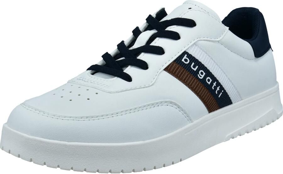 Bugatti Sneakers laag navy chocoladebruin wit