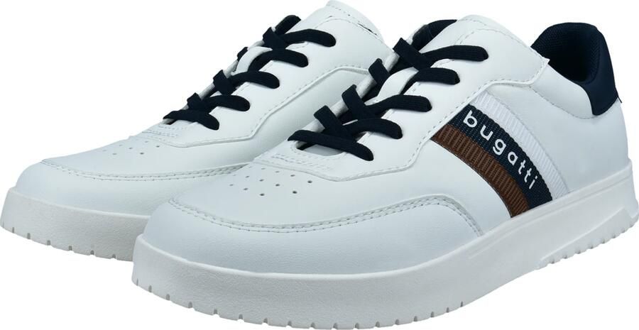 Bugatti Sneakers laag navy chocoladebruin wit - Foto 4