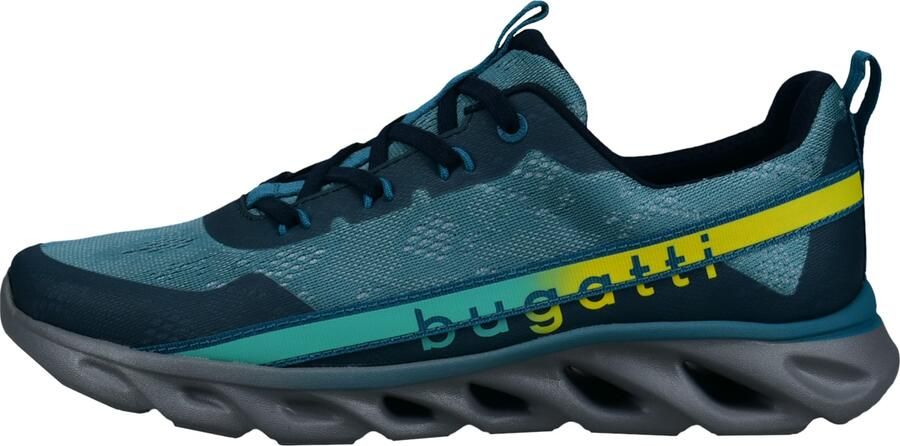 Bugatti Sneakers laag navy cyaan blauw geel - Foto 6