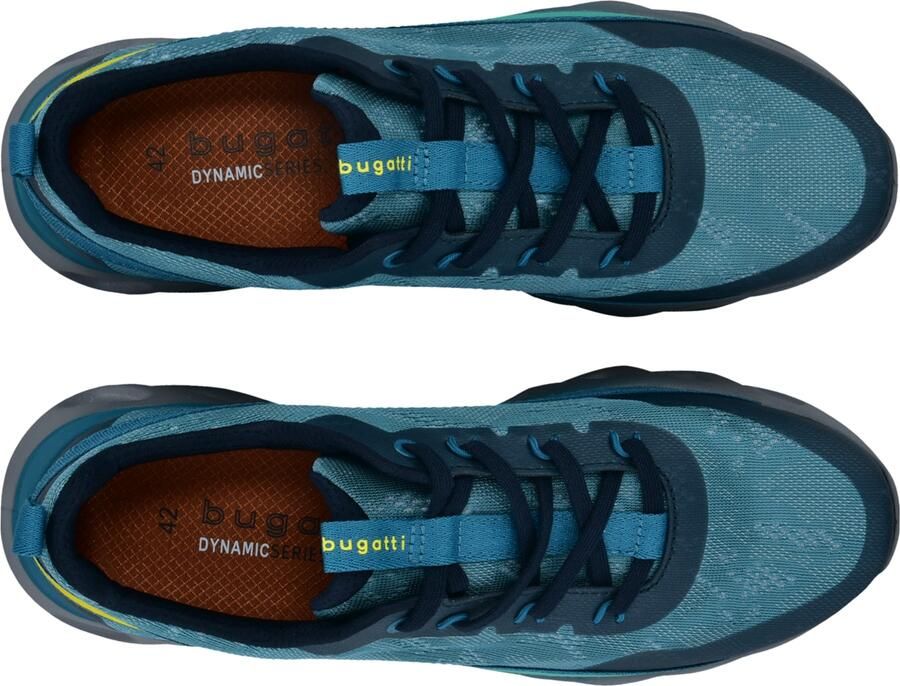 Bugatti Sneakers laag navy cyaan blauw geel - Foto 3