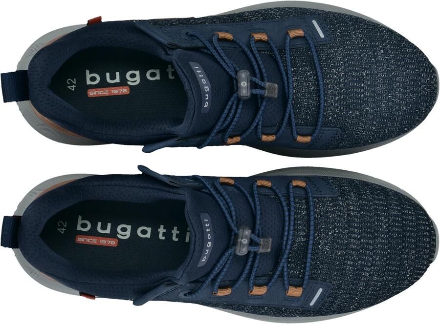 Bugatti Sneakers laag navy donkerblauw bruin - Foto 2