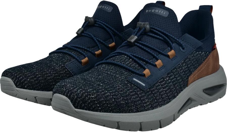 Bugatti Sneakers laag navy donkerblauw bruin - Foto 4