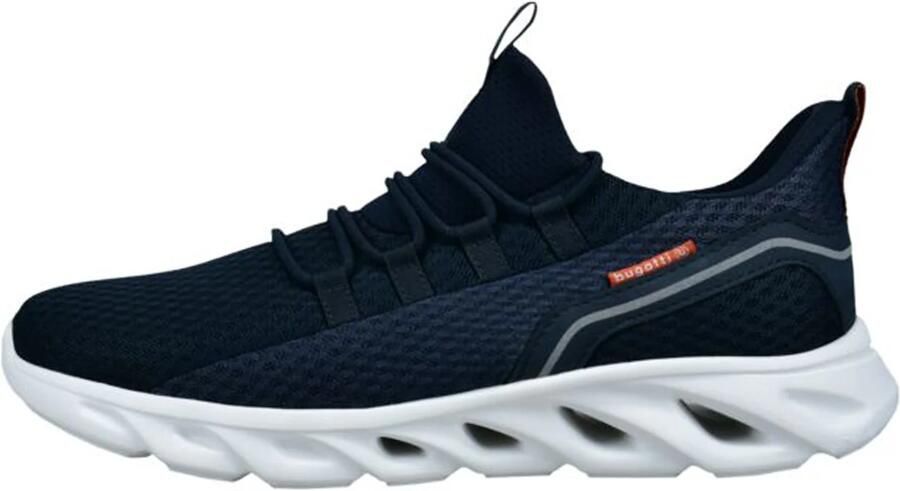 Bugatti Sneakers laag navy donkerblauw lichtgrijs - Foto 5