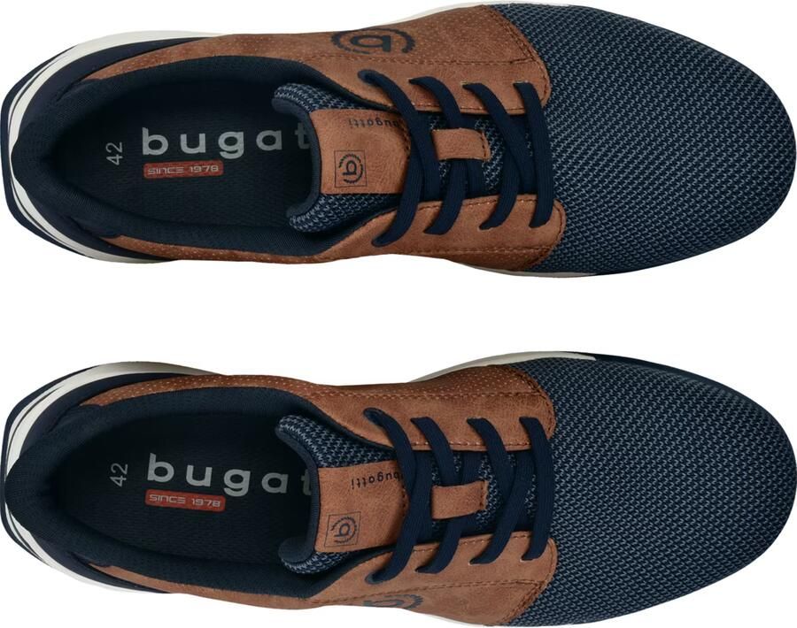 Bugatti Sneakers laag navy duifblauw cognac - Foto 3