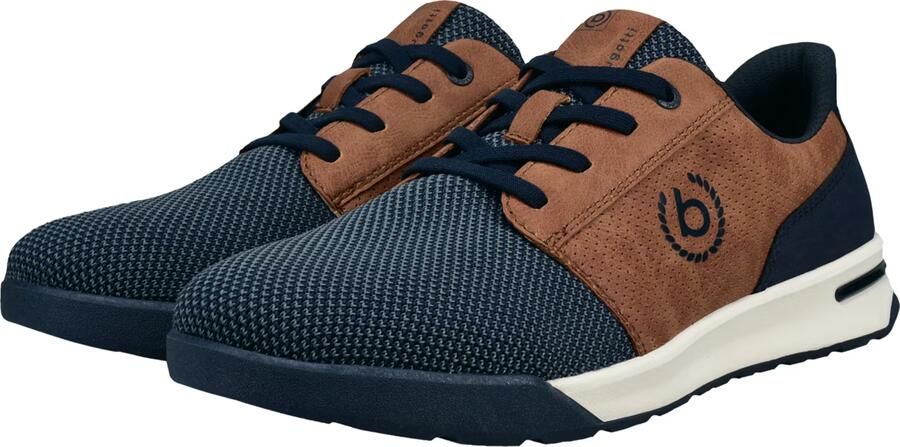 Bugatti Sneakers laag navy duifblauw cognac - Foto 5