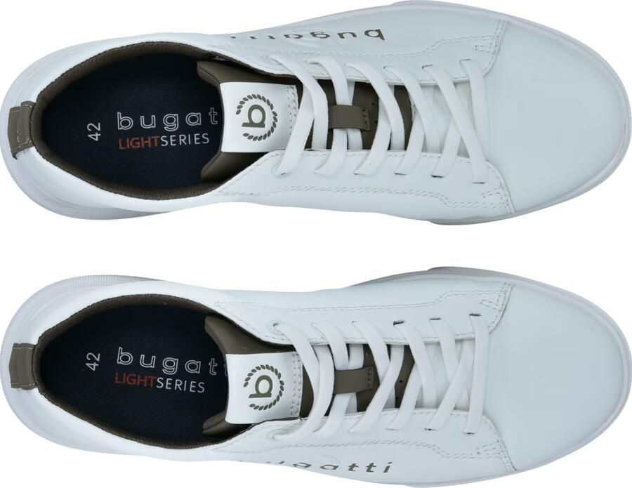 Bugatti Sneakers laag olijfgroen wit - Foto 3