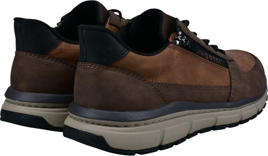 Bugatti Sneakers laag ombergrijs donkerbruin zwart - Foto 3