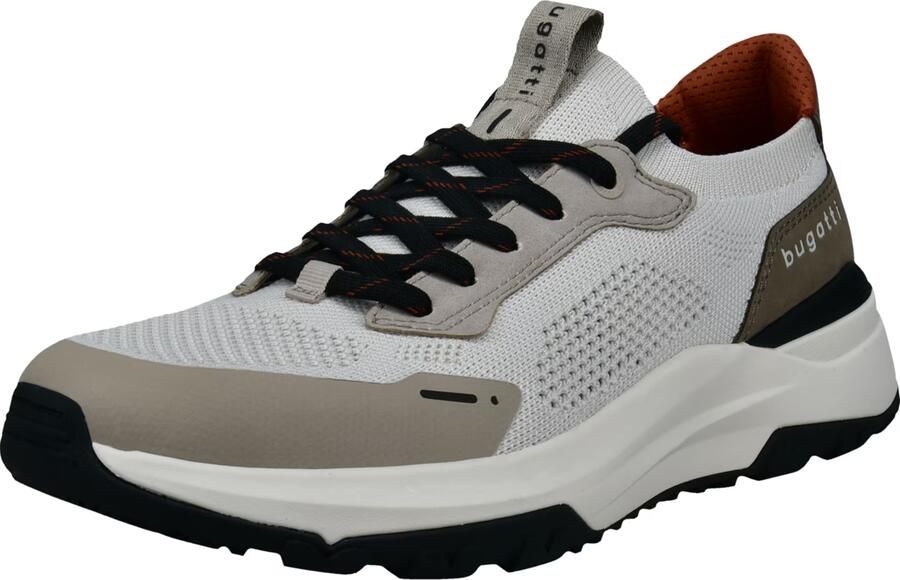 Bugatti Sneakers laag stone grey lichtgrijs zwart wit - Foto 4