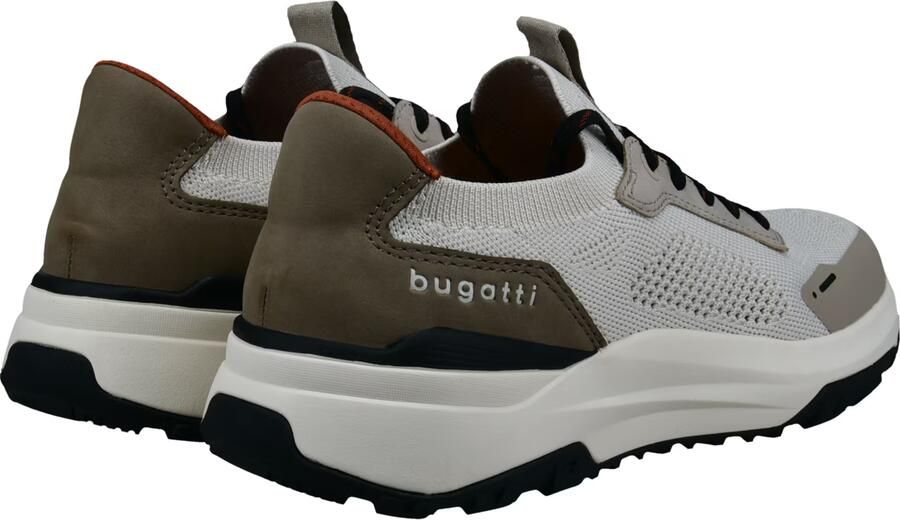 Bugatti Sneakers laag stone grey lichtgrijs zwart wit - Foto 6