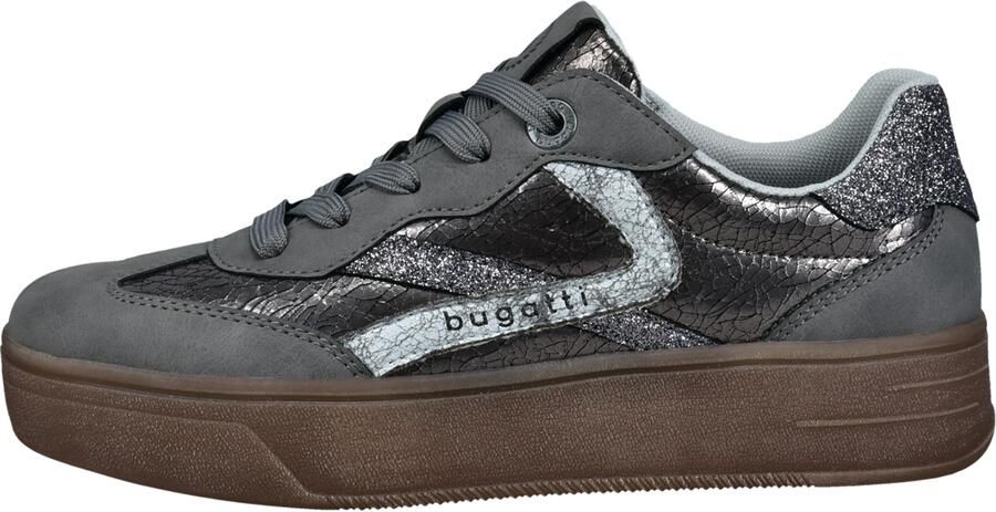 Bugatti Sneakers laag zilvergrijs donkergrijs - Foto 2