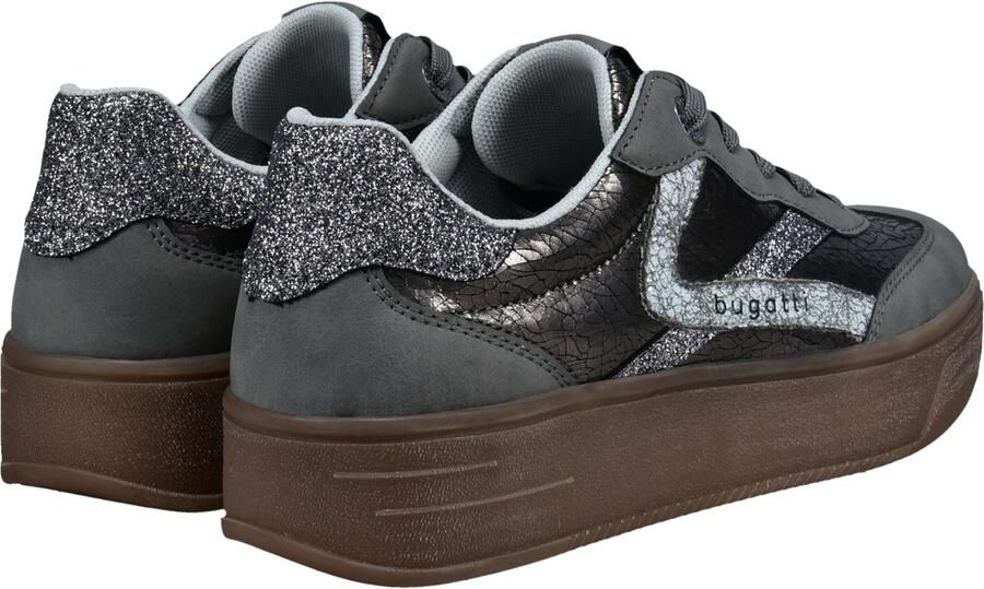 Bugatti Sneakers laag zilvergrijs donkergrijs - Foto 4