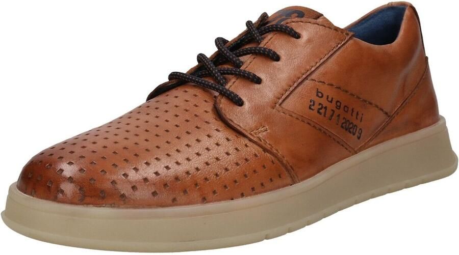 Bugatti Sportieve veterschoen cognac