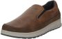 Bugatti Comfortabele Instapper met Blauwe Accenten en Grijze Zool Brown Heren - Thumbnail 4