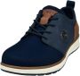 Bugatti Artic Sneakers blauw Textiel Heren - Thumbnail 3