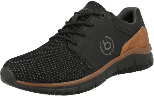 Bugatti Sneakers vrijetijdsschoen veterschoen lage schoen met zijlogo-icoon