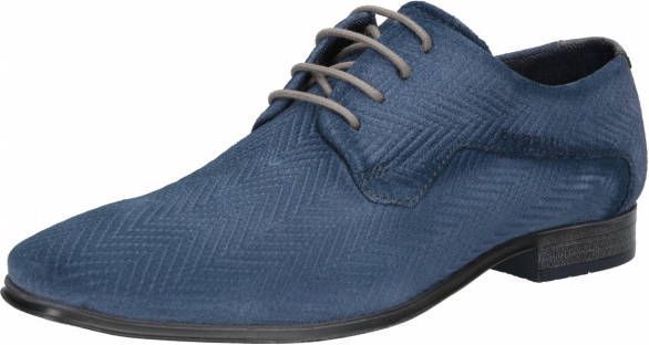 Bugatti Morino veterschoenen blauw - Schoenen.nl