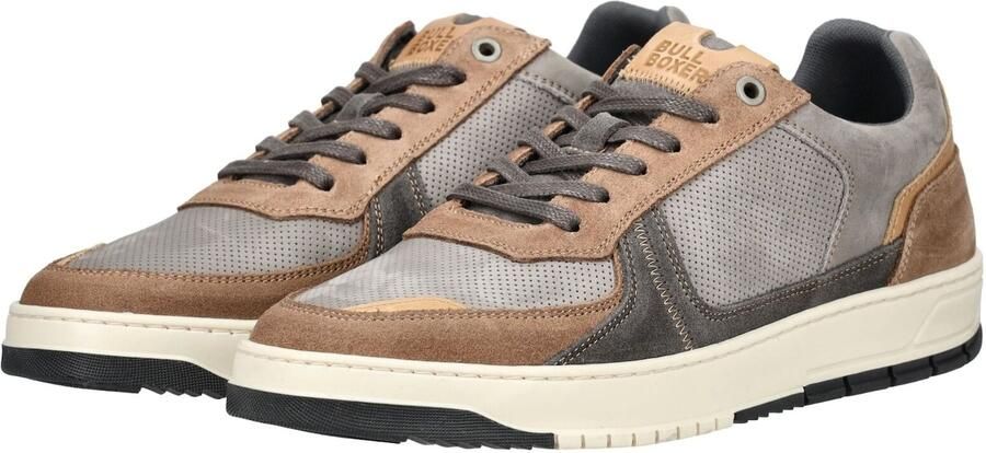 BULLBOXER Sneakers laag beige grijs wolwit - Foto 6