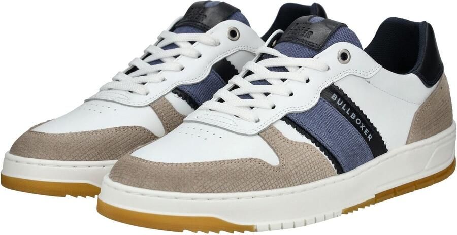 BULLBOXER Sneakers laag beige grijs zwart wit - Foto 5
