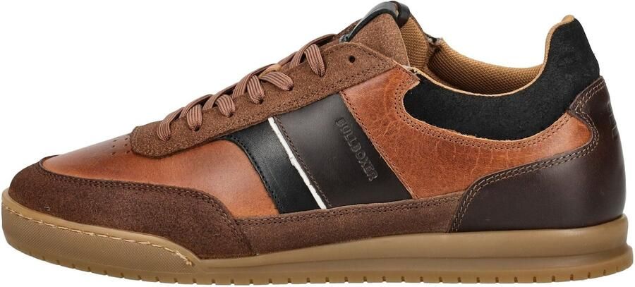 BULLBOXER Sneakers laag bruin cognac zwart wit - Foto 3